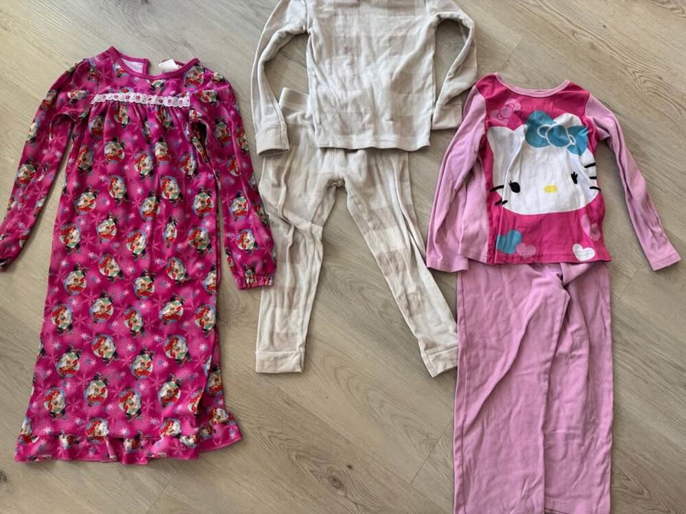 Girls Size 6/7 Fleece Pajama Lot
